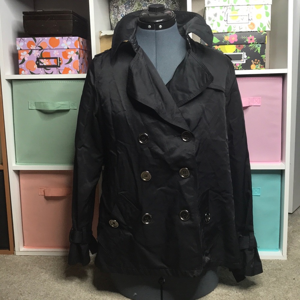 Black Cotton/Nylon JouJou Premium Jacket Large